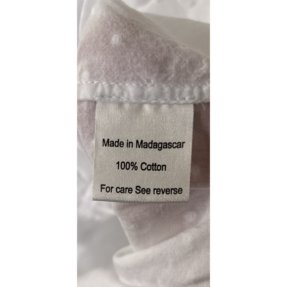 Hill House The Ellie Nap Dress Sheer White Swiss Dot M Prairie Cottage Tradwife - Picture 11 of 11